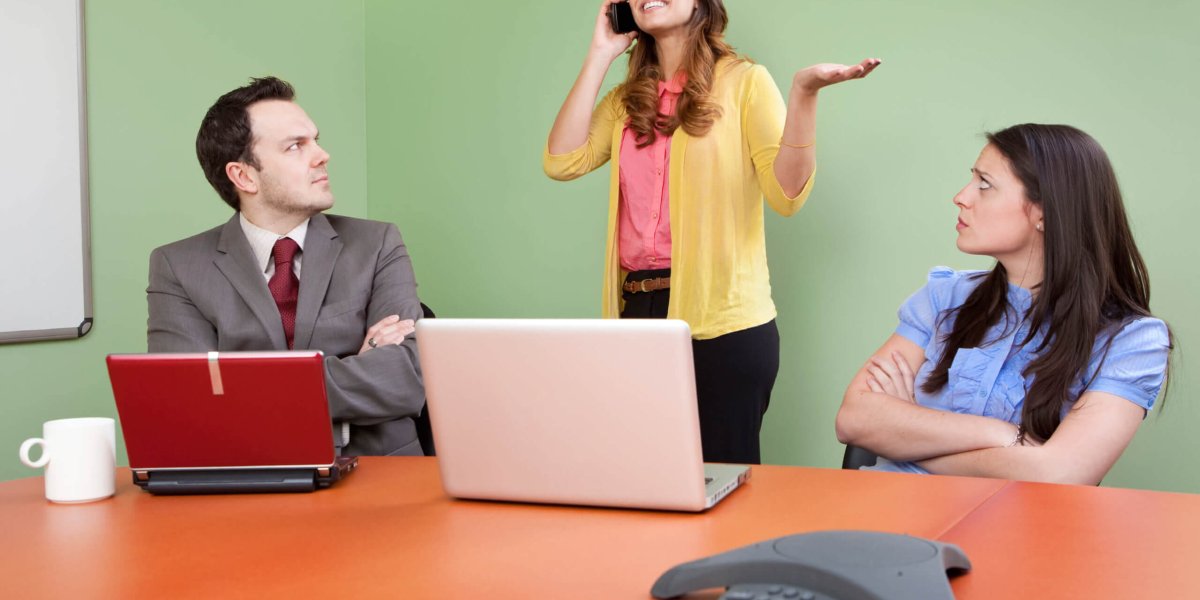 Coworker Being Rude During Meeting