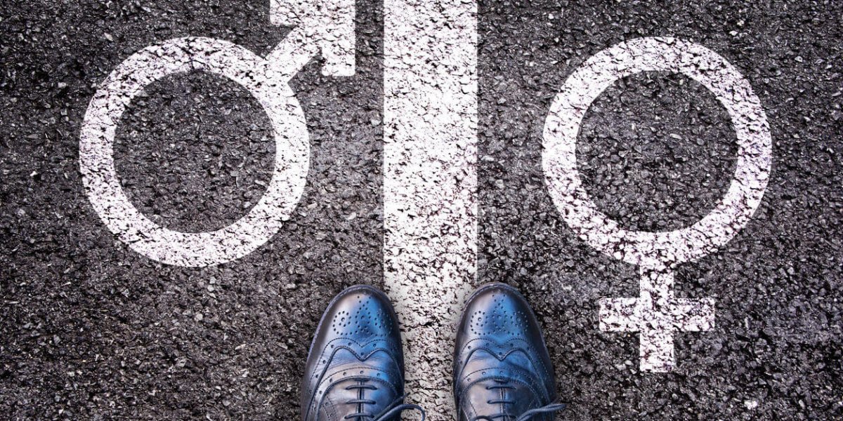 Gender Symbols Displayed on Road